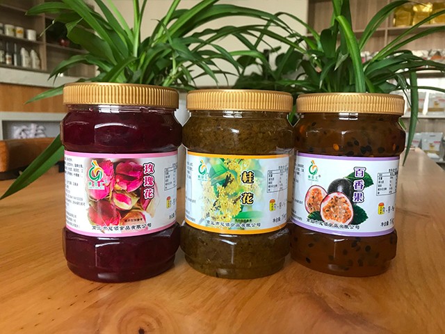 玫瑰花花茶、桂花花茶、百香果花茶