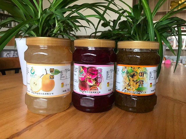 雪梨花茶、玫瑰花花茶、桂花花茶