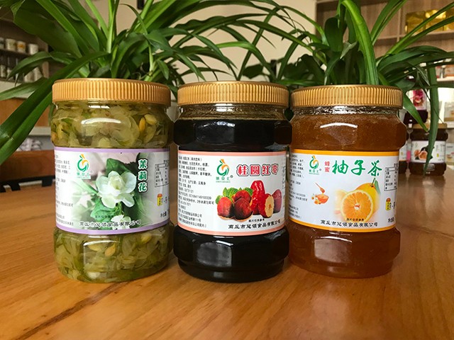 茉莉花花茶、桂圓紅棗花茶、柚子花茶